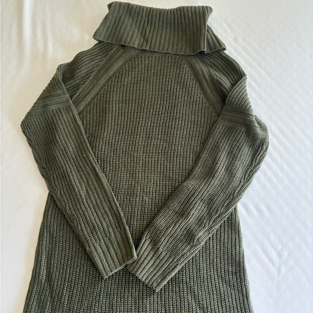 Say What? Forest Green Cowl Neck Sweater